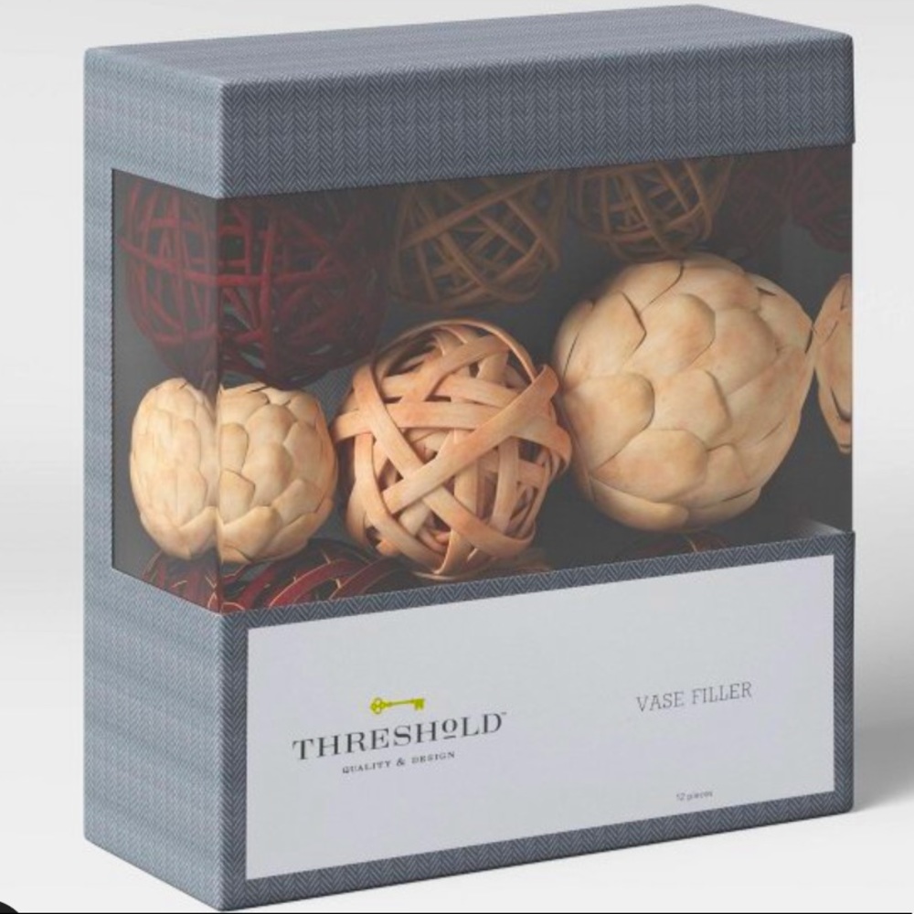 NEW with box-12pc classic decorative filler tan-Threshold